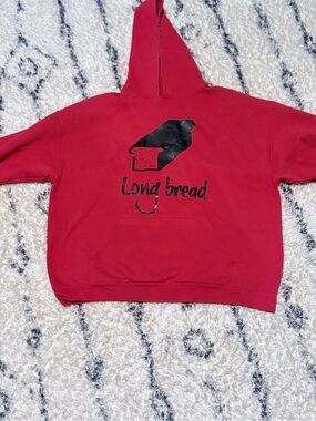 Men's Red Hoodie - Lightweight Shirt Jacket Style